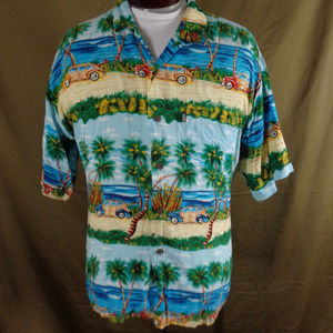 Vintage Pineapple Connection Rayon Hawaiian Shirt